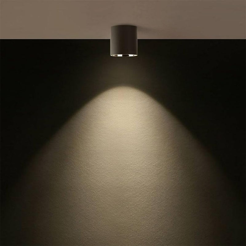 18 Watt Black Body Antiglare LED Round Cylinderical Surface COB Spotlight with Rose Gold Reflector for Indoor and Outdoor Use in The Office Home and Yard Warm White Pack of 1 - Image 4