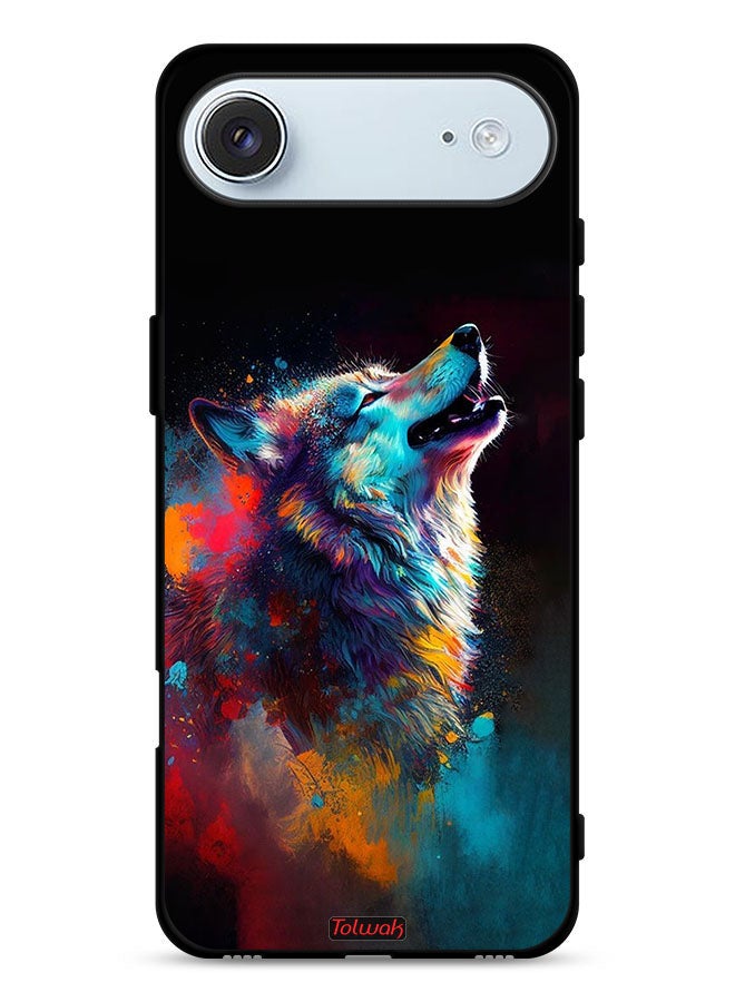 Tolwak Apple iPhone Air Protective Case Cover Wolf Colorful Art - Image 1
