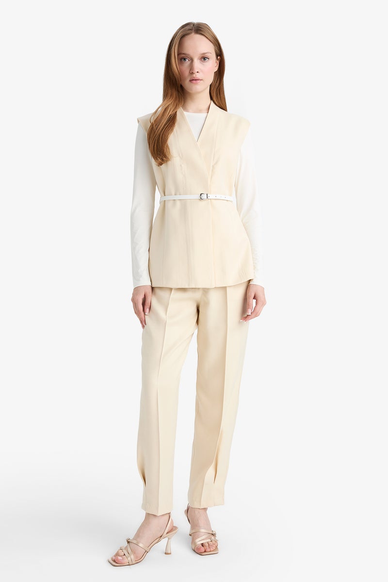 DeFacto Beige Woman Regular Fit Vest Casual - Image 2