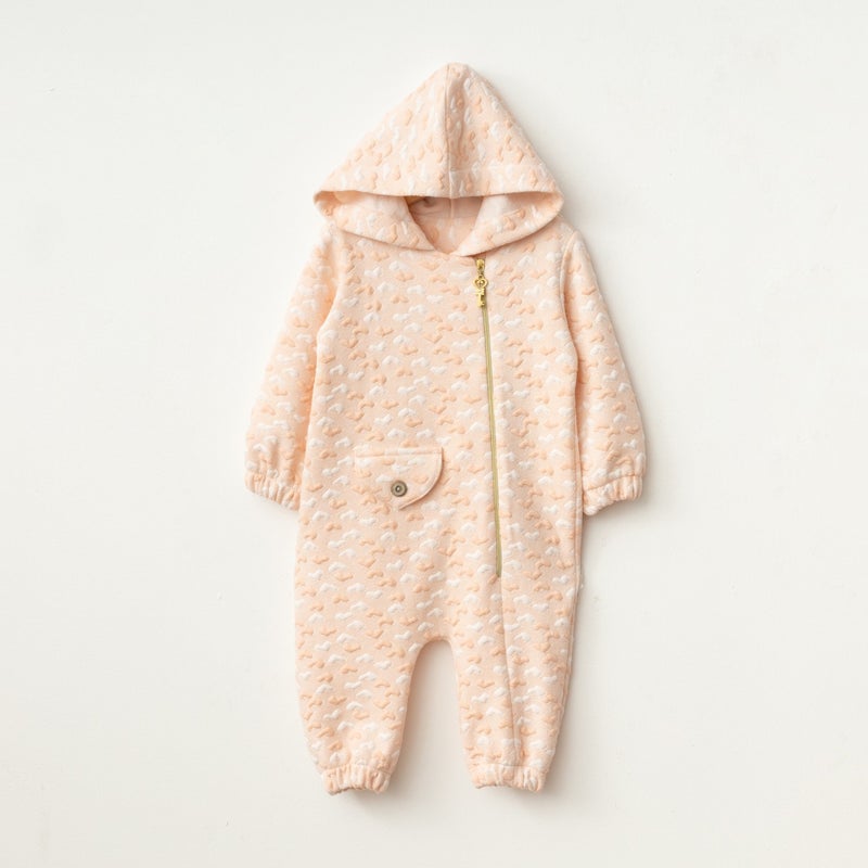 Baby Fou Heart Hooded Jumpsuit - Image 1