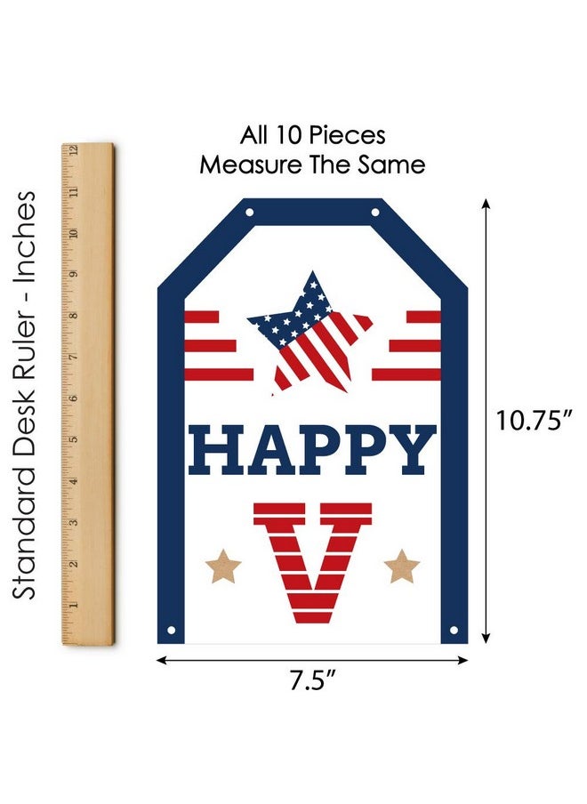 Big Dot of Happiness Happy Veterans Day Hanging Vertical Paper Door Banners Patriotic Wall Decoration Kit Indoor Door Decor  - Image 4