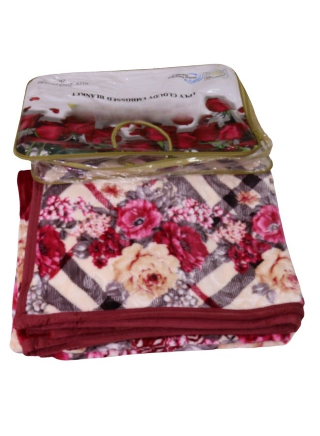 SMART HOME Soft and Light weight winter blanket, two-sided bed blanket, size 200 cm by 240 cm and weight 2 kg, super soft double-layer blanket made of high-quality materials - Image 1