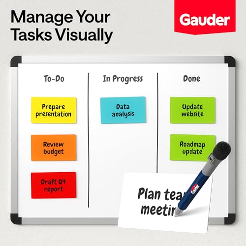GAUDER Magnetic Dry Erase Labels | 90x Magnetic Labels (3 Inches x 1 Inch) | Dry Erase Magnets for Classroom, Whiteboard and Blackboard - Image 4