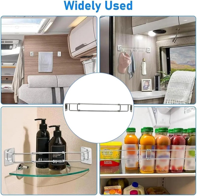 Shower Corner Storage Rod Retractable Designs Versatile Suitable for Small Bathrooms - Image 2
