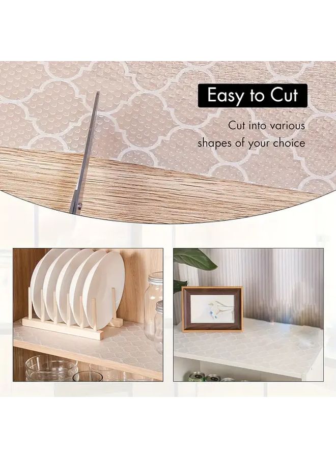 Lantern Pattern EVA Shelf Liner 30x200cm Non Slip Waterproof Easy Cut to Fit - Image 3