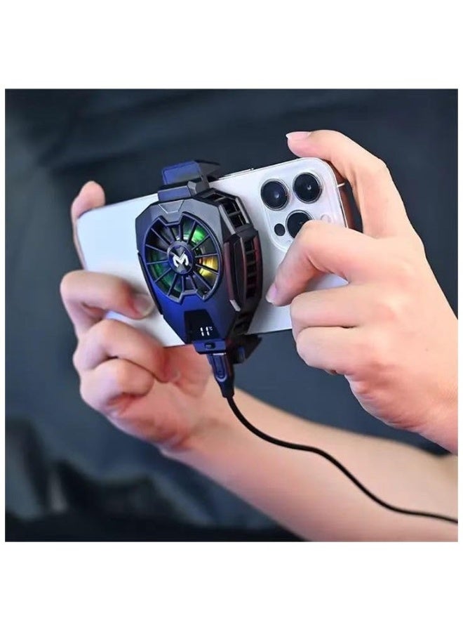 ALAMAREQ Phone Cooler for Tiktok Live Streaming, Mobile Gaming.Fast Cooling Cell Phone Refrigerator with Customized RGB Lighting, LED Temperature Display - Image 4