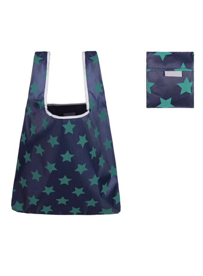 Portable Reusable Shopping Grocery Bag with Pouch Foldable, Washable ,  Heavy Duty Tote, Eco-Friendly Purse Bag Fits in Pocket Waterproof & Lightweight Reusable Grocery Bag  - Image 1