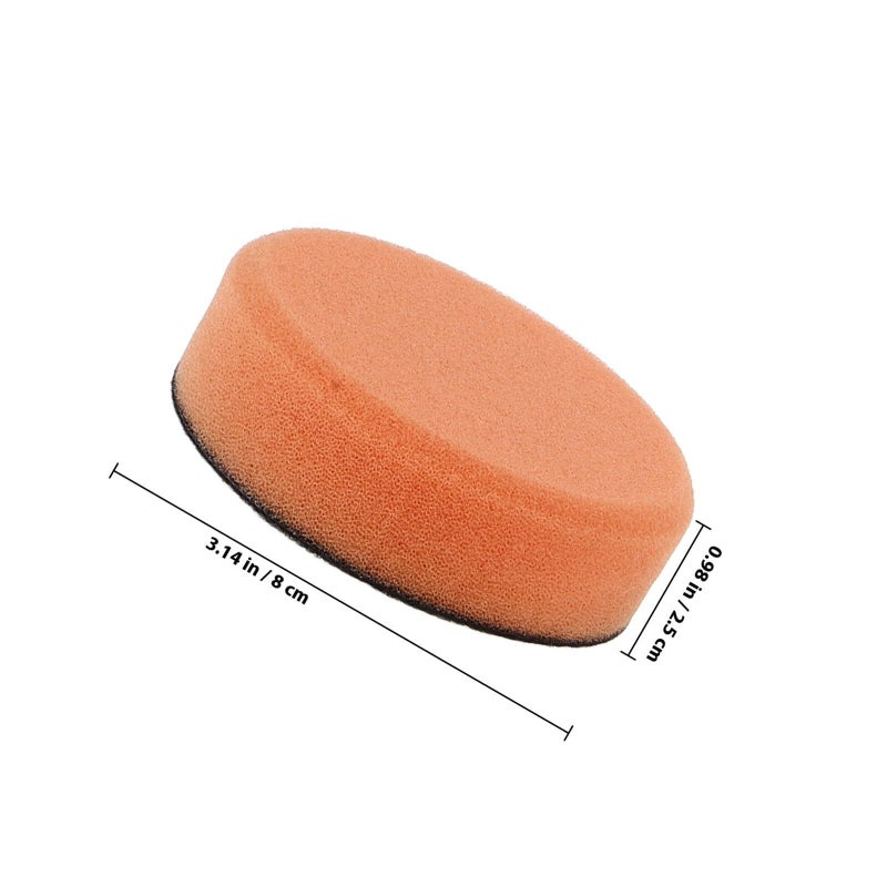 Car Polishing Pads Kit 9pcs Auto Detailing Buffing Sponge Set with Replaceable Waxing Applicator Pads and Microfiber Towels for Vehicle Paint Care - Image 3