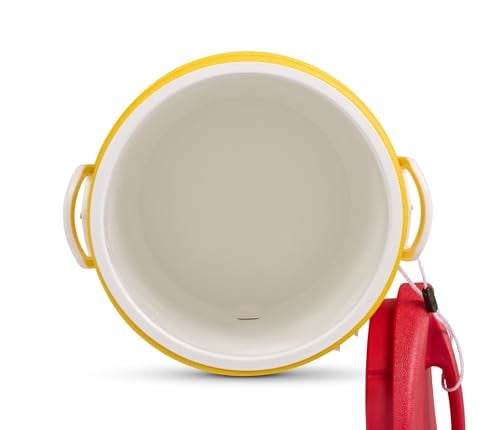 Igloo 10 gallon Industrial Beverage Cooler, Yellow/Red/White - Image 3