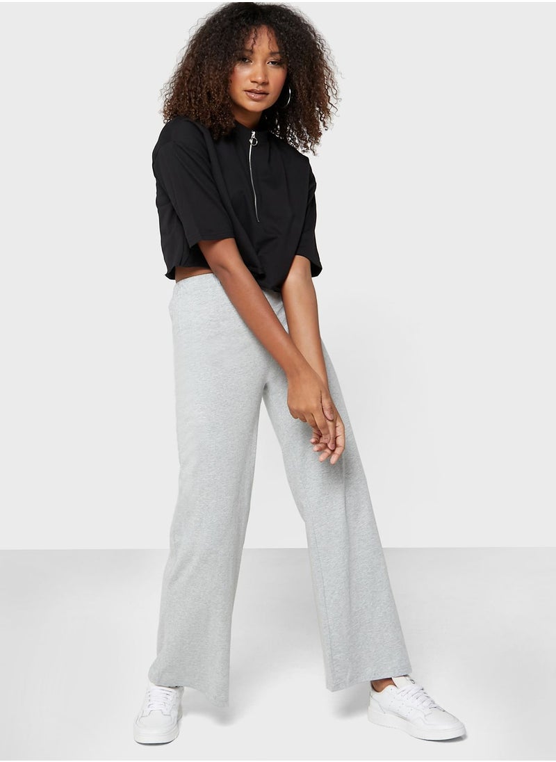 Ginger Basics - Zipper Neck Crop Top - Image 1