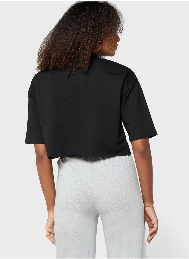 Ginger Basics - Zipper Neck Crop Top - Image 1