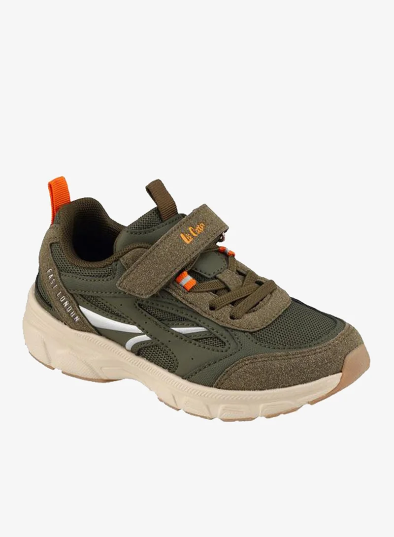 لي كوبر Boys Hook & Loop Ankle School Sneakers