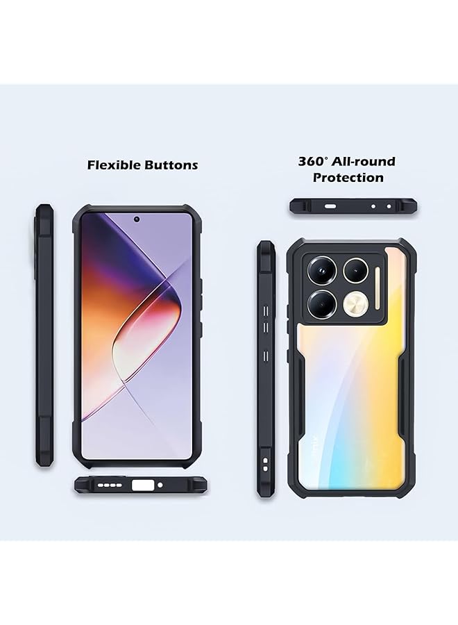 erorex For Infinix Note 40 5G Case Camera Lens Protection Back Cover Tpu Shockproof Bumper Mobile Phone Case Anti Yellowing Lightweight Protective Casing - Image 2