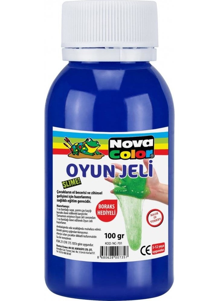 Nova Color - 100 Gram Slime Adhesive Blue (NC-733) - Image 1