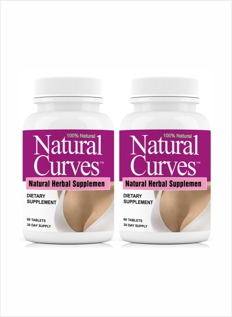 AS SEEN ON TV Natural Curves Natural Herbal Supplement 60 caps Pack of 2 