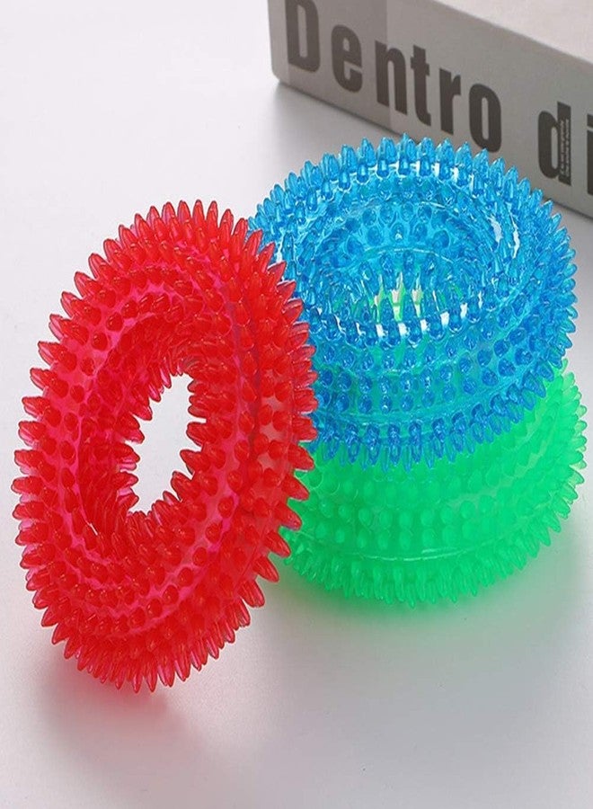 PremiumAV Durable Squeaky Chew Ring with Balls Toys - Non-Toxic Soft Natural TPR Rubber, Puppy Teething & Training Toys for Small Dogs, Interactive Stress Relief & Fetch Toys - Image 5