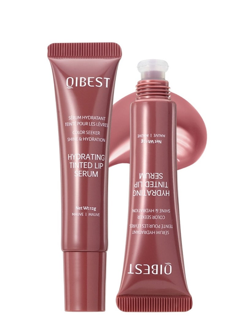 QiBest سيروم شفاه ملون مرطب مع لمعة طبيعية مكثف شفاه مغذي جل تلوين الشفاه لشفاه ناعمة وممتلئة لون طويل الأمد غير لزج مكياج شفاه مرطب لمعة شفاه تلوين الشفاه 12غ 05 - Image 1