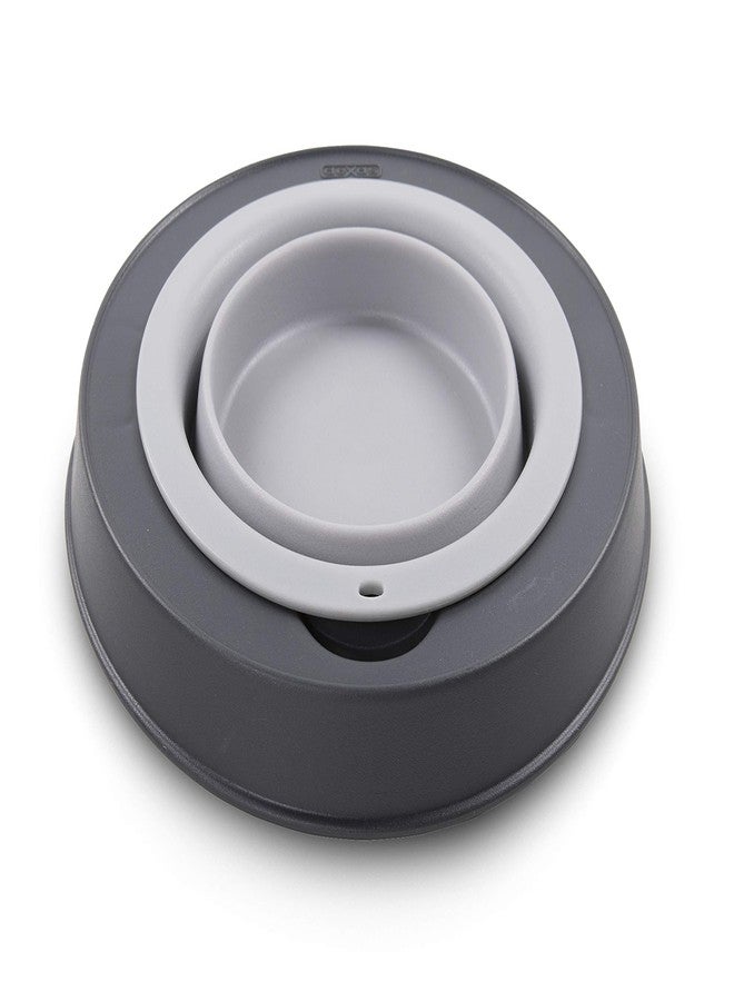 Dexas Pets Single Elevated Pet Feeder/Pet Bowl, Large/ 4 Cup Capacity, Light Gray - Image 4