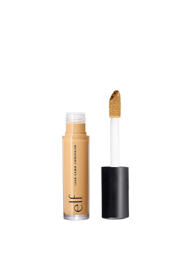 elf e.l.f. 16HR Camo Concealer, Full Coverage, Highly Pigmented Liquid Concealer With Matte Finish, Crease-Proof, Vegan & Cruelty-Free,Tan Sand, 6ML - Image 1