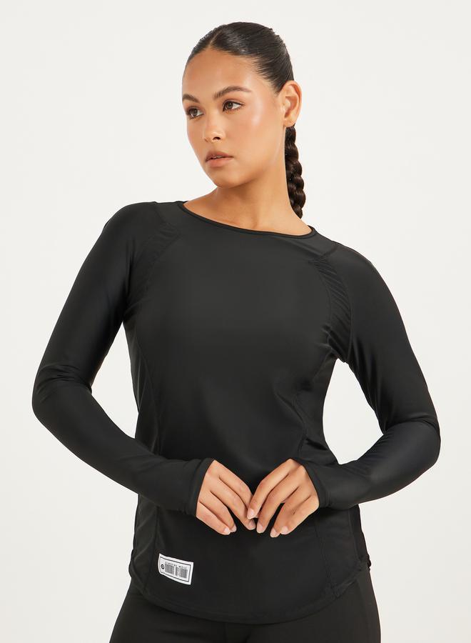 Styli Gymspire Edition - Label Mesh Insert Long Sleeve Top  - Image 1