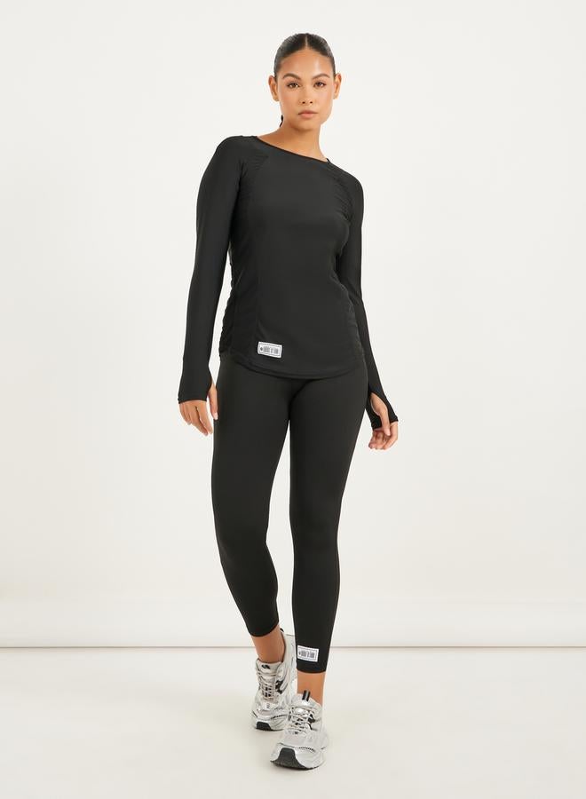 Styli Gymspire Edition - Label Mesh Insert Long Sleeve Top  - Image 2