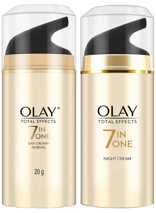 Olay Day Cream Total Effects 7 In 1 Antiageing Moisturiser 20G And Olay Night Cream Total Effects 7 In 1 Antiageing Moisturiser 20G - Image 1