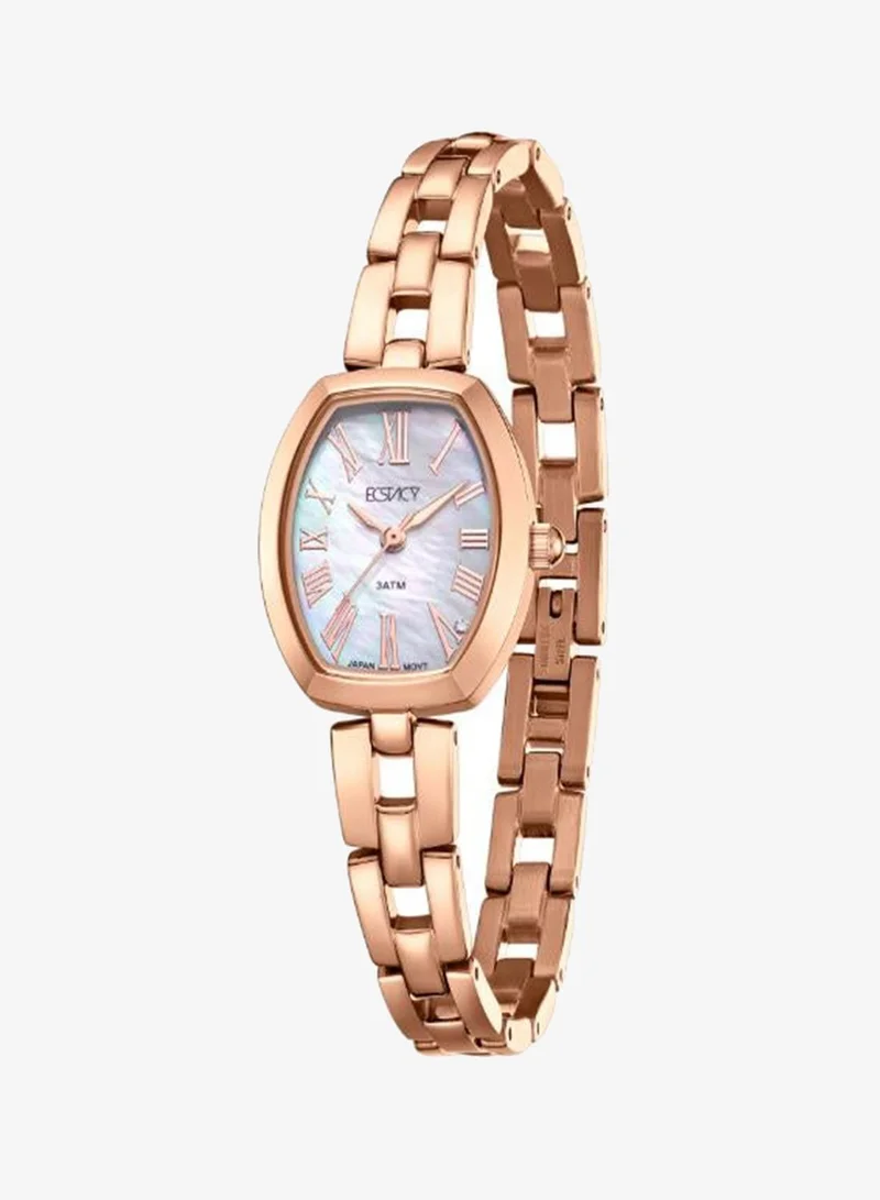 Ecstacy Women's 304 solid stainless steel Analog Watch E25512-RBKW - 20.5 mm