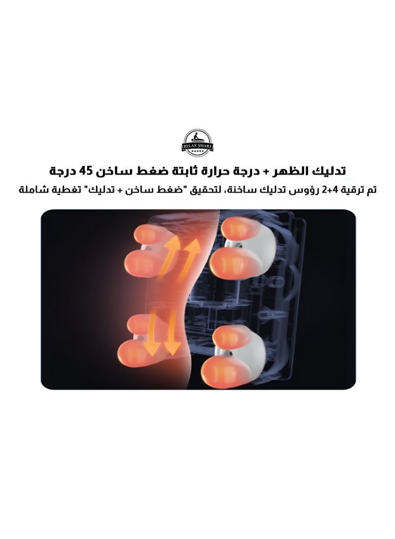 Relax Smart Shiatsu Massage Chair Cushion with Heat – Full Back and Neck Massager with Adjustable Seat for Home and Office - Image 5