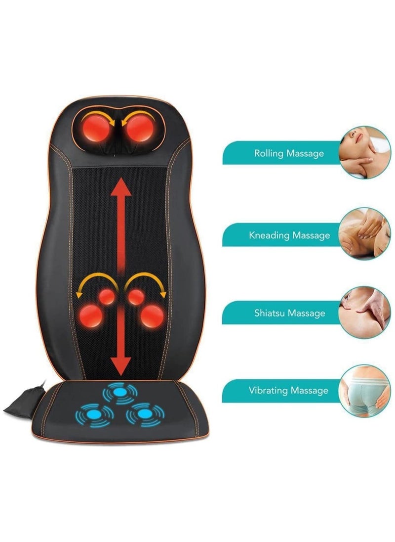 Relax Smart Relax Smart Shiatsu Back Massager, Massage Cushion with Heat, Massage Chair for Neck, Back, Shoulders and Height-Adjustable Massage Seat  - Image 3