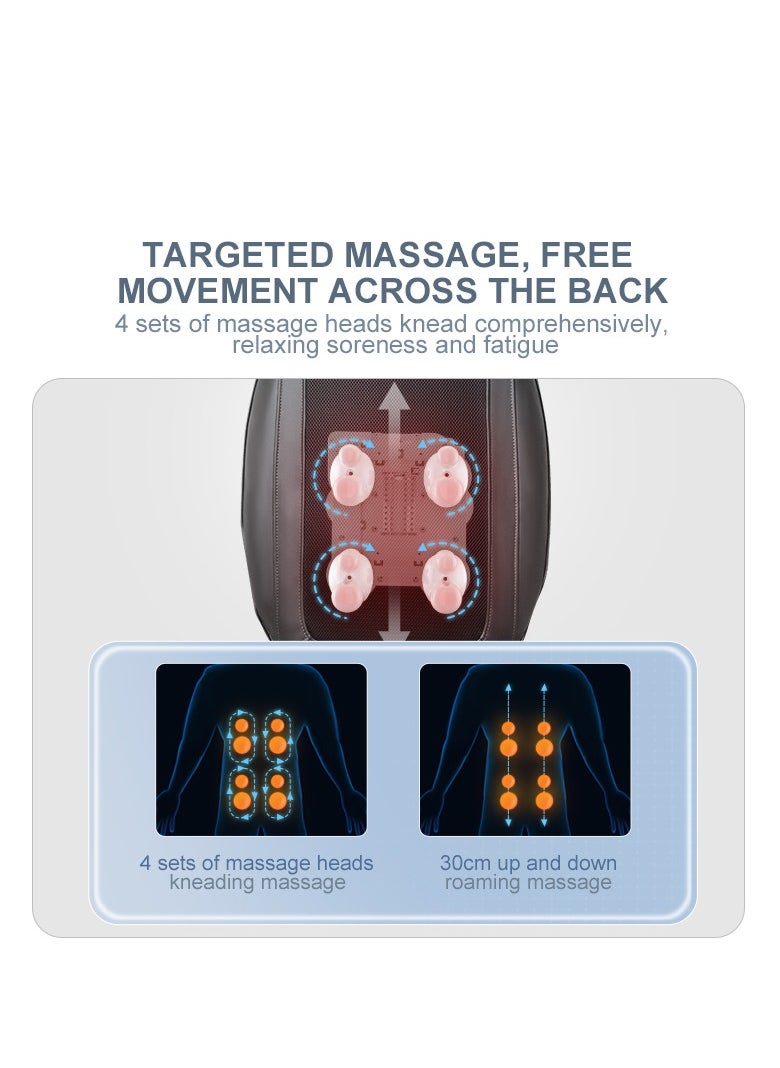 Relax Smart Relax Smart Shiatsu Back Massager, Massage Cushion with Heat, Massage Chair for Neck, Back, Shoulders and Height-Adjustable Massage Seat  - Image 5