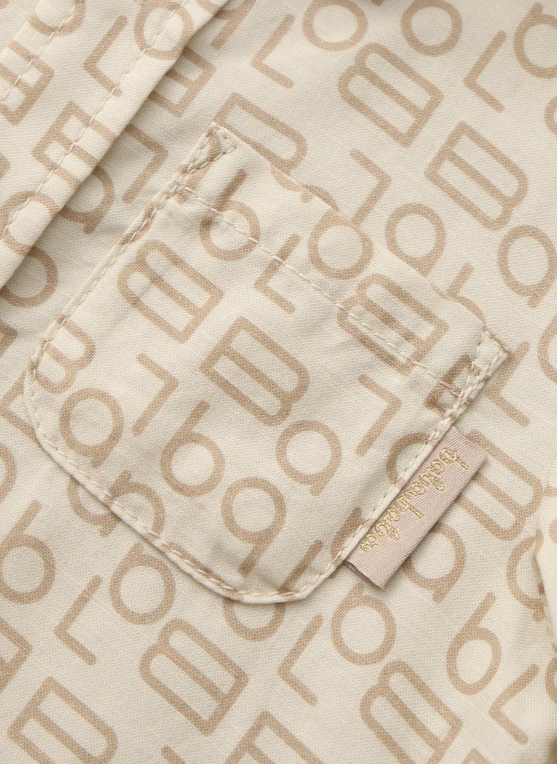 Balabala Brown Baby Boys Woven long sleeve shirt for Men | Best Price UAE