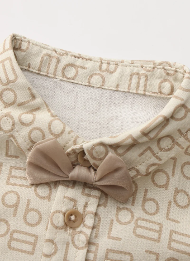 Balabala Brown Baby Boys Woven long sleeve shirt for Men | Best Price UAE