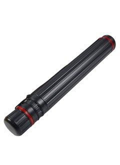 DEWEL DEWEL Drawing Tube Blueprint Case Telescoping Art Tube Large Plastic Black Storage Tube Expands from 24 to 40 Inches Plastic Waterproof and Light Resistant Poster Tube with Strap  - Image 1