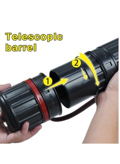 DEWEL DEWEL Drawing Tube Blueprint Case Telescoping Art Tube Large Plastic Black Storage Tube Expands from 24 to 40 Inches Plastic Waterproof and Light Resistant Poster Tube with Strap  - Image 3