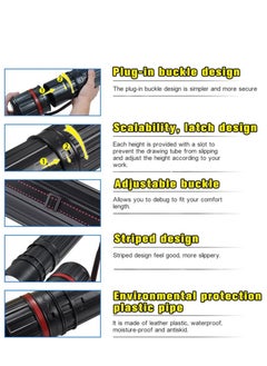 DEWEL DEWEL Drawing Tube Blueprint Case Telescoping Art Tube Large Plastic Black Storage Tube Expands from 24 to 40 Inches Plastic Waterproof and Light Resistant Poster Tube with Strap  - Image 4
