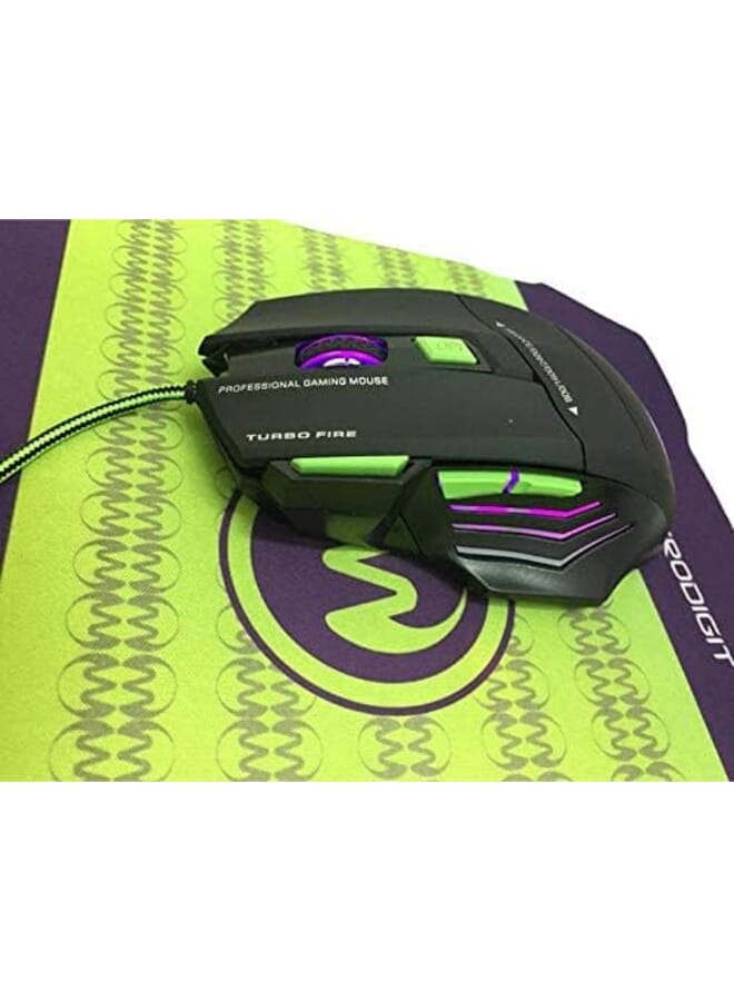 ميكرو ديجيت ماوس بصري للألعاب USB مع وسادة - Image 4