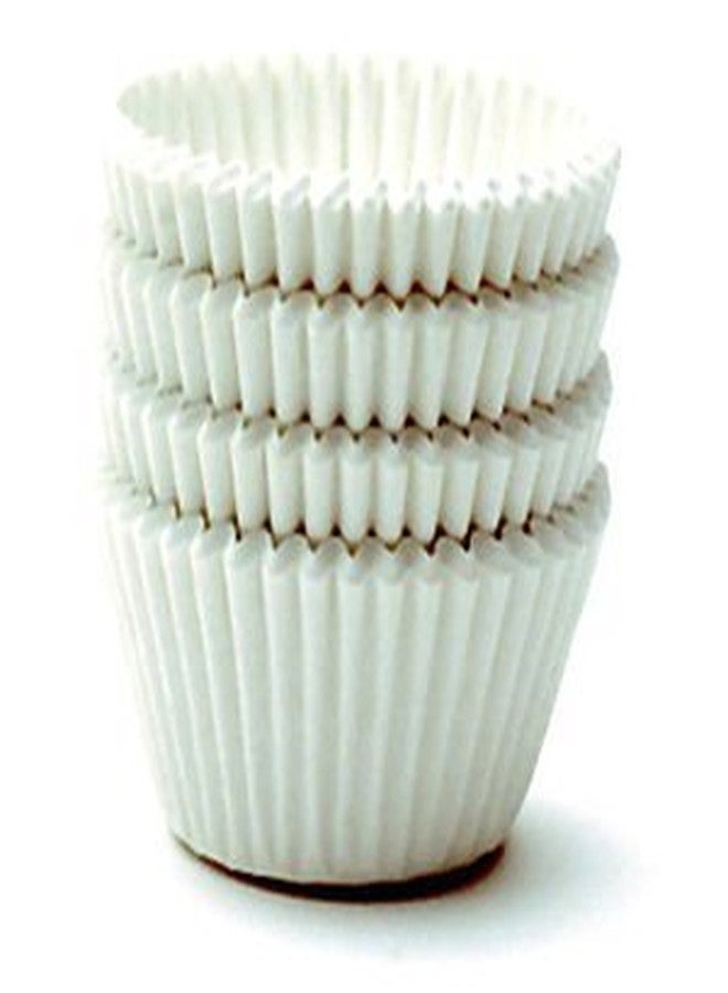 Decony Giant Muffin Cups Paper Liners - 500 Pc. -USA MADE- White Cupcake Liners for Baking for Large/Jumbo Muffins- Food-Grade, Quick-Release Paper- 2 1/4'' x 1 7/8" = 6'' - Image 1