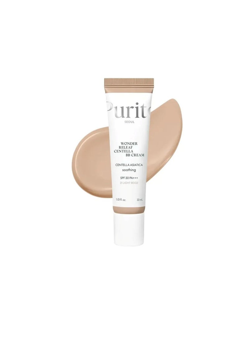 PURITO Wonder Releaf Centella BB Cream 30ml-21 Light Beige - Image 2
