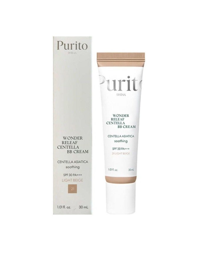 PURITO Wonder Releaf Centella BB Cream 30ml-21 Light Beige - Image 1