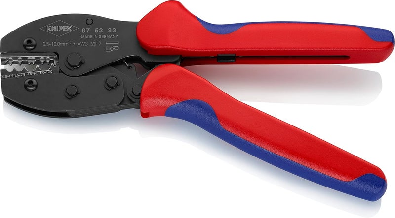 KNIPEX 97 52 33 SB PreciForce Crimping Pliers with Multi-Component Grips, 220 mm - Image 3