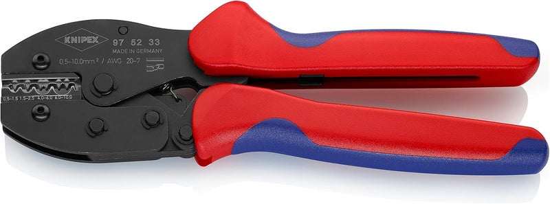 KNIPEX 97 52 33 SB PreciForce Crimping Pliers with Multi-Component Grips, 220 mm - Image 2