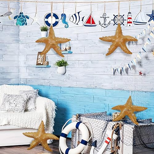 Jet Creations Inflatable Aquatic Animal Starfish, Pack of 4, 20 inch Height, Pool Toys, Photo Prop, Theme Party Centerpiece, VBS, Decoration, Hanger (1) per Starfish - Image 4