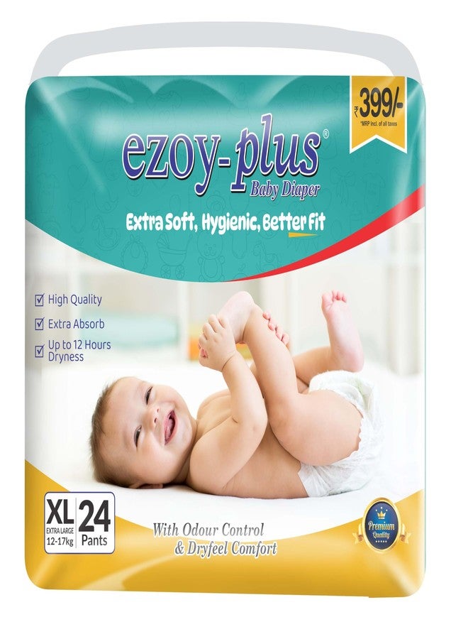 Ezoyplus Baby Diaper XL Size |12-17 kg |Extra Soft & Super Absorption |Diaper For baby (XL, 24, count) - Image 1