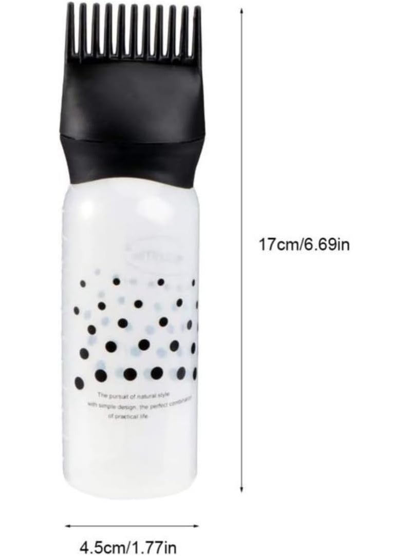 Hair Dye Applicator Bottle with Comb Brush, Professional Hair Coloring Tool - Image 2