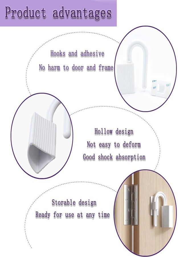 squishy 4pcs Door Stopper for Kids Safety, Finger Pinch Door Guard for Home, Baby Proofing Door Protector to Prevent Accidental Closing, Safe for Toddlers and Pets - Image 4