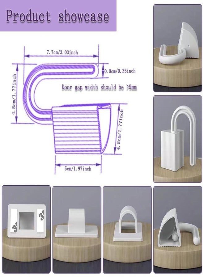 squishy 4pcs Door Stopper for Kids Safety, Finger Pinch Door Guard for Home, Baby Proofing Door Protector to Prevent Accidental Closing, Safe for Toddlers and Pets - Image 3