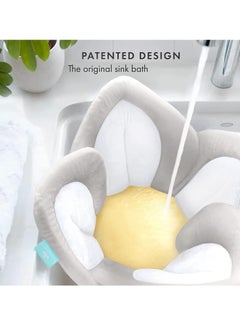 Gonice Baby Bath Flower For Infants Warm & Cozy Bamboo Flower Bath Baby will love Blooming Bath Flower Fits Bathtub Sink Supports Newborns Lotus Flower Mat Travel Bag  - Image 2