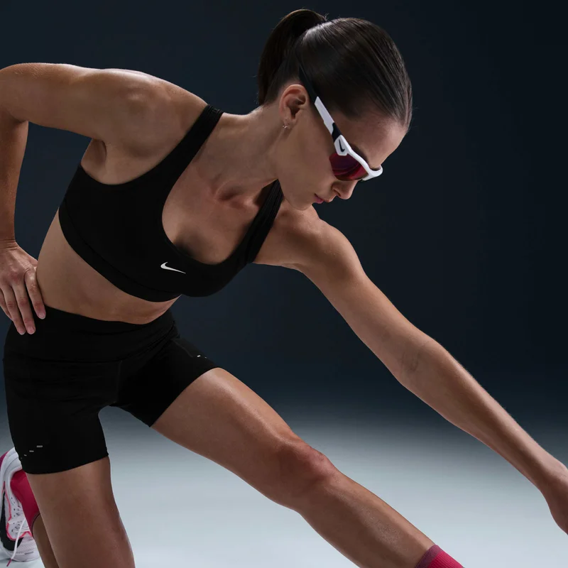 Nike Black Women's Swift Running Bike Shorts for Women | Best Price UAE