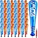 Seematn 100 Pcs Mardi Gras Throws Bulk Pow Inflatable Baseball Bats 17 Inch Inflatable Blow up Bats for Kids Carnival Game Prizes Bulk Carnival Hero Sports Prizes Favors Dark BlueRed - Image 2