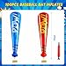 Seematn 100 Pcs Mardi Gras Throws Bulk Pow Inflatable Baseball Bats 17 Inch Inflatable Blow up Bats for Kids Carnival Game Prizes Bulk Carnival Hero Sports Prizes Favors Dark BlueRed - Image 4